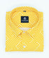 Yellow Color Printed Shirt For Men - Punekar Cotton